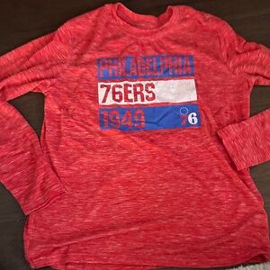 NBA Red Graphic Long Sleeve Shirt